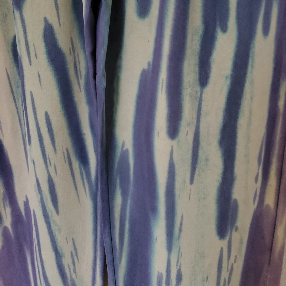 Tommy Bahama Silk navy blue white gray ivory summer dress pants 34 large striped - Picture 10 of 12